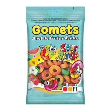 Imagem de Kit c/ 2 Bala De Goma Anel Acido Gomets Dori 150g