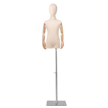 Imagem de CUTPOIY Tailors Manequim de alfaiate manequim feminino alfaiates manequim crianças manequim costureiras 2-8 anos de idade loja de roupas infantis mostrar alfaiate manequim ajustável (nº 4 grande)