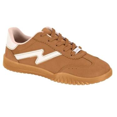 Imagem de Tenis Moleca Casual Camurca 5817.102.15197 Camel/branco Off 036