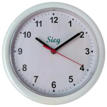 Imagem de Relógio Redondo Branco 24cm - 2200-00 - SIEG