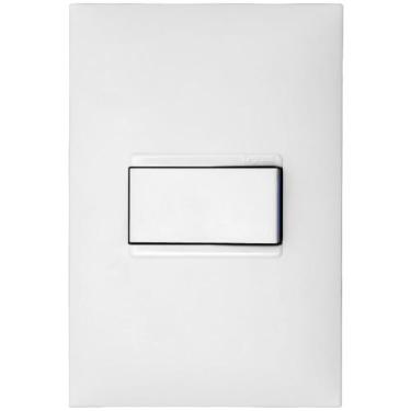 Imagem de 1 Interruptor Simples 10 Ampères 4x2 Branco - 611110BC - PIAL PLUS - P