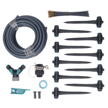 Imagem de Kit De Irrigação Automática De Rega, 3 Modos De Irrigação Por Gotejamento Kit Jardim sistemas De Rega Com 32.8ft PE Mangueira 360 ° Bicos Ajustáveis Para Estufa De Pátio
