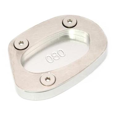 Imagem de Acc-Creativity Suporte para pé de motocicleta com ampliador lateral para placa de extensão compatível com Triumph Speed Twin 1200 2019-2020 (prata)