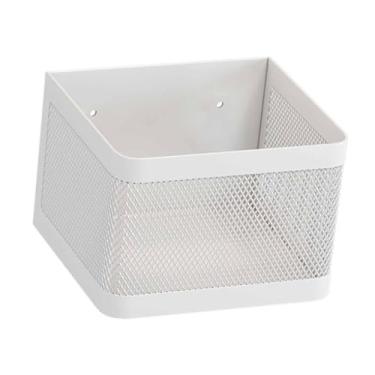 Imagem de IEUDNS Prateleira para organizador de máquina de lavar, economizador de espaço, suporte para toalhas, cesto suspenso, lavadora e secadora, prateleira para, White S