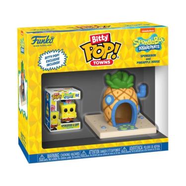 Imagem de Bitty Pop! Town Bob Esponja e Gary na Casa de Abacaxi
