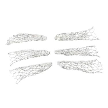 Imagem de Deevoka 6 peças de bolso para mesa de sinuca, bolsos de malha, ocos, acessórios premium, bolsa de proteção para mesa de bilhar, rede de bolso para de bilhar, Branco