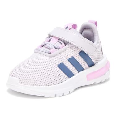 Imagem de adidas Tênis unissex Baby Racer Tr23, Silver Dawn/Preloved Ink/Bliss Lilac, 6 Infant