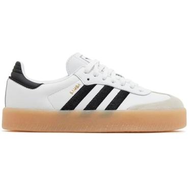 Imagem de adidas Tênis feminino Sambae, Branco nuvem/branco nuvem, preto e branco, 35 BR