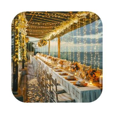 Imagem de Cortina 1040 Led Micro-lâmpada Fixa 4m X 4m Prova D'água Festa Decor C