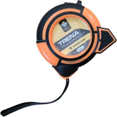 Imagem de Trena Fita De Aço 5m Emborrachada Trava Resistente Imantada - Zein