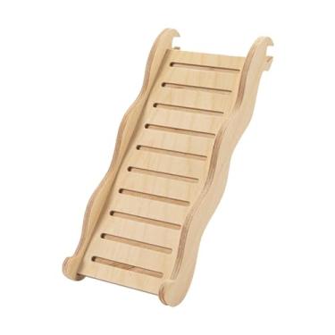 Imagem de Ｂｅｓｇａ Escada de madeira para hamster, ponte de escada, treinamento, brinquedo para habitat de gaiola de rato, rampa para gaiola de, ponte para, M
