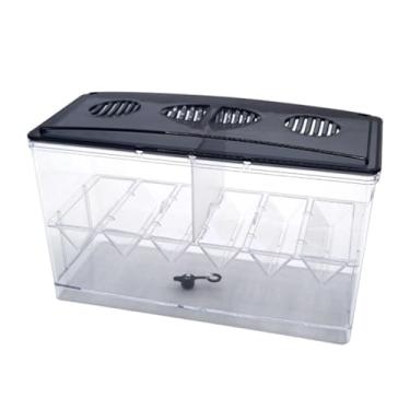 Imagem de IEUDNS Caixa de isolamento para aquário, incubadora, fácil de limpar, isolamento para incubação com divisor, caixa de criação de peixes para peixes bebês