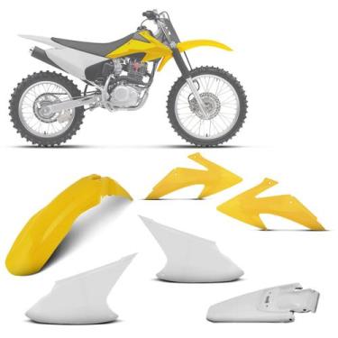 Imagem de Kit plástico personalizado crf 230f 2008 à 2014 - 4 itens (paralama di