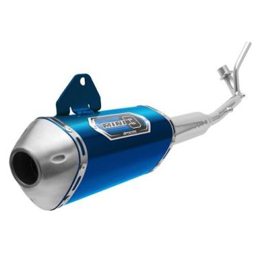 Imagem de Escapamento Mini 3 Crypton 2010 a 2016 Pro Tork, AZUL, Único