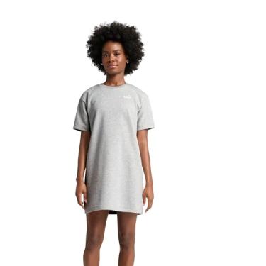Imagem de PUMA Vestido feminino essencial de manga curta, Cinza claro mesclado Ss25, XGG