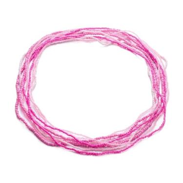 Imagem de A-yeite Conjunto de corrente de contas de cintura coloridas para mulheres, boêmio, correntes de barriga africanas, contas elásticas para perda de peso, biquíni de verão, joias, acessórios corporais