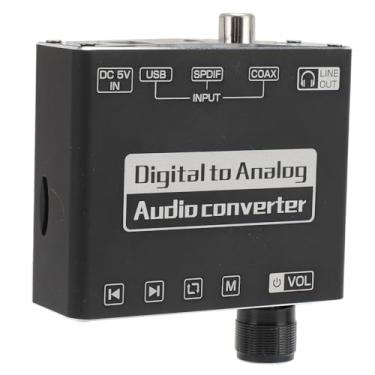 Imagem de Generic Adaptador de Som Coaxial, Conexão Estável Optical de Liga de Alumínio para Conversor Analógico para Alto -falante para Tablet para Telefone