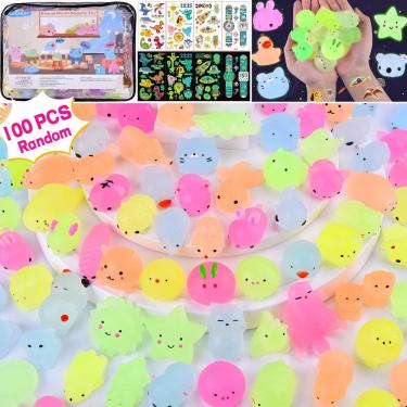 Imagem de Brinquedos Mochi Squishy LEEHUR, 100 unidades para lembrancinhas infantis