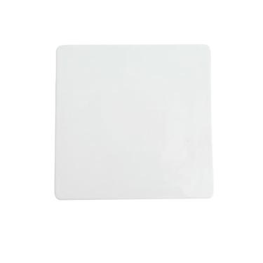 Imagem de Prato plano de cerâmica retangular branco bife de sushi doméstico comida ocidental - prato plano quadrado de 28 cm