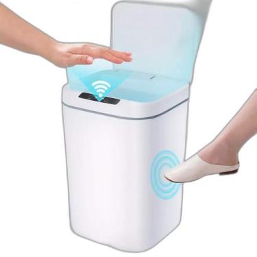 Imagem de Lixeira Automática Recarregável Com Sensor Inteligente Lixo - Correia