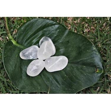 Imagem de Cristal Quartzo Branco Rolado unitário de 3 a 4 cm - no-brand