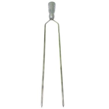 Imagem de Espeto Duplo Fino Para Churrasco Inox 304 80Cm Não Enferruja - Lavinox