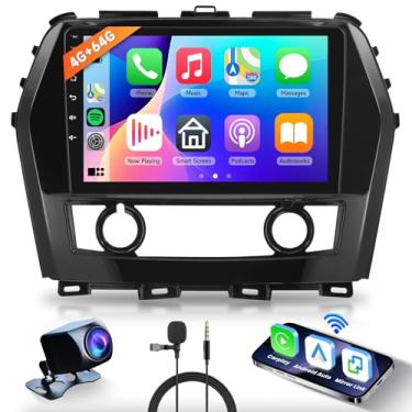 Imagem de [4G + 64G] Estéreo automotivo para Nissan Maxima 2016-2023 com Bluetooth GPS sem fio Carplay Android Auto, rádio Hodozzy com tela sensível ao toque de 10,1 polegadas com rádio WiFi FM/RDS, DSP/USB/SWC