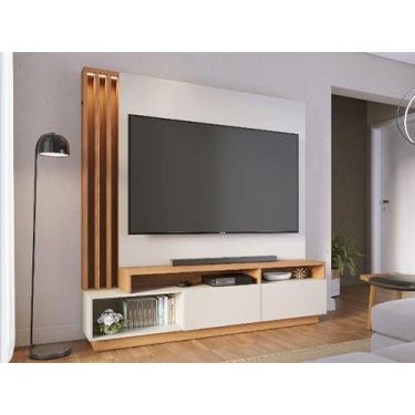 Imagem de Estante Home Humaitá 2 Portas 1,80 Off White/Matte/Freijo Colibri - AL