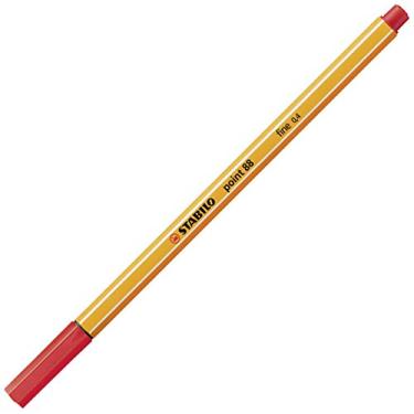 Imagem de Caneta Hidrográfica Fine Point 0.4mm STABILO 88/40, Vermelho, Blister com 1 unidade