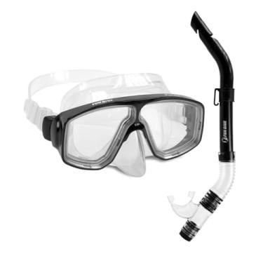 Imagem de KIT PARATY SK-09, Mascara Snorkel para Mergulho - Transp/Azul
