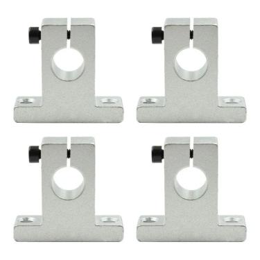 Imagem de 2X Kit 4 Suporte Para Eixo Guia Linear 12Mm Sk12 Cnc Router