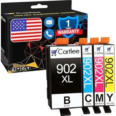 Imagem de Cartlee Cartuchos de tinta compatíveis de substituição para HP 902XL 902 XL para Officejet 6978 6962 6970 6968 6950 6951 6954 6956 6958 6960 6961 6963 6964 6975 6966 6974 Combo de tinta Pro Printers