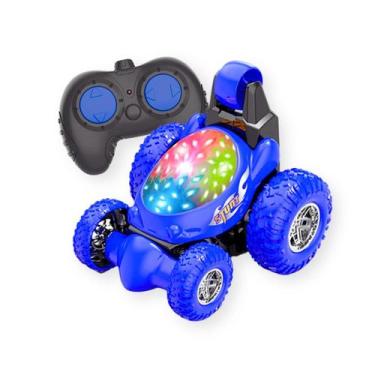 Imagem de Carro Controle Remoto Mini Crazy 360º Color Com Luz Azul - DM Toys