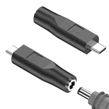 Imagem de Jadebones Pacote com 2 adaptadores de cabo de alimentação USB C macho para DC fêmea para Starlink Mini, funciona com fonte PD 20V/65W+ Tipo-C