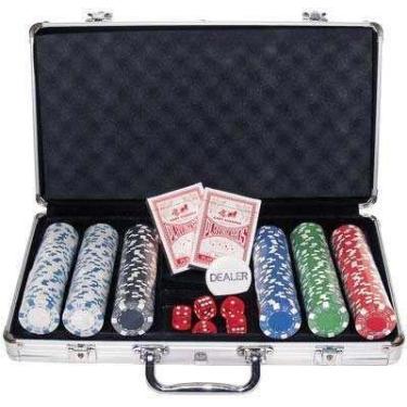 Imagem de Estojo Poker Profissional de Alumínio 300 Fichas - Tacolândia