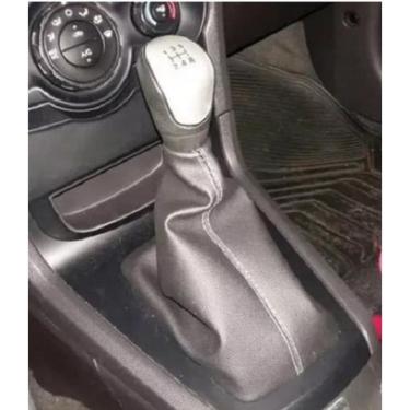 Imagem de Manopla Câmbio Prata + Coifa Preta New Fiesta Mexicano