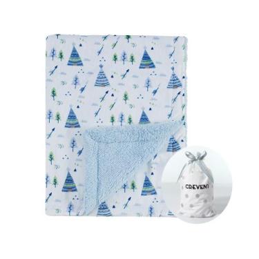 Imagem de Cobertor de bebê CREVENT Cute Cozy Fluffy Warm 75x100cm