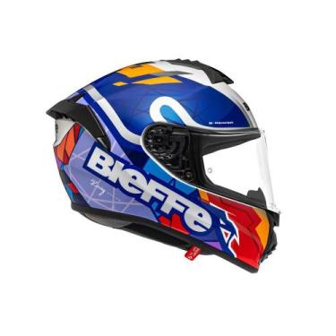 Imagem de Capacete Bieffe B-Reaper Ride, Branco com Azul, 60