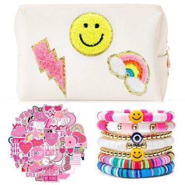Imagem de Conjunto de bolsas de maquiagem Giesiery Preppy com bolsa de cosmético