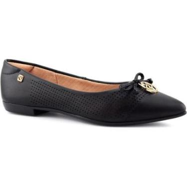 Imagem de Sapatilha Feminina Clássica Bico Fino Laço 1266-628 Santinelli-Feminino