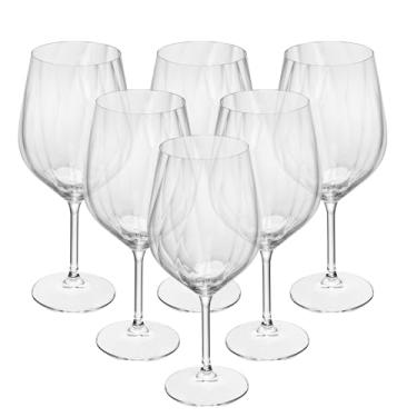 Imagem de WOLFF - Jogo 6 Taça de Vinho Crex Optic 480ml Cristal Ecológico Bohemia