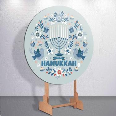 Imagem de Capas Decoração Luzes Hanukkah Cultura Festa Menorá Sublimadas Painel 