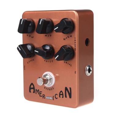 Imagem de Domary Pedal de Efeito Simulador de Amplificador de Guitarra JF-14 para Efeitos de Guitarra Elétrica, True Bypass Green Guitar Effector