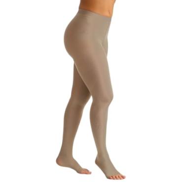 Imagem de Meia Calça Sigvaris Select Comfort Premium Média Compressão Ponteira Aberta (20-30 mmhg) 862P 29-Natural_escura G2