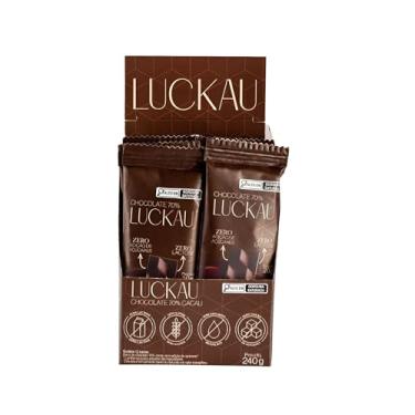 Imagem de Caixa Display Barras de Chocolate 70% Cacau Vegana - Zero Adição de Açúcares, Sem Lactose e Sem Glúten - 12 unidades de 20g cada