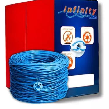 Imagem de Cabo UTP CFTV/REDE 4 Pares 51mm 305 Metros azul