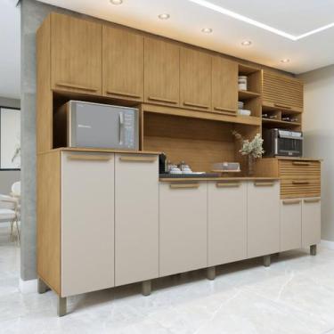 Imagem de Armário de Cozinha 13 Portas 2 Gavetas Capitólio - Valdemóveis