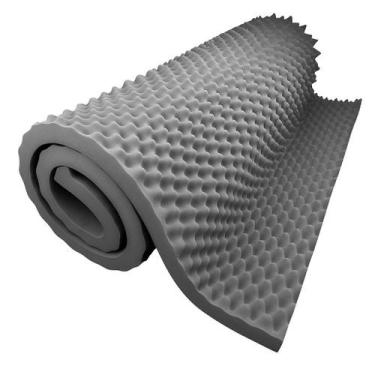 Imagem de Colchão Caixa De Ovo Antiescaras Casal D33 Cor Cinza Escuro Top Pillow