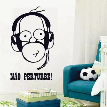 Imagem de Adesivo de Parede Decorativo Gomer Simpsons Não Pertube - V3 Shop