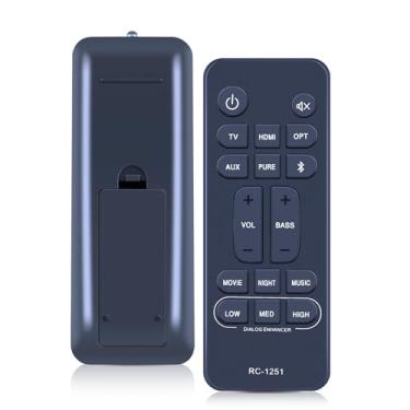 Imagem de WDZP Novo controle remoto de substituição SoundBar adequado para Denon RC-1251 DHT-S217 DHT-S218 Sound Bar